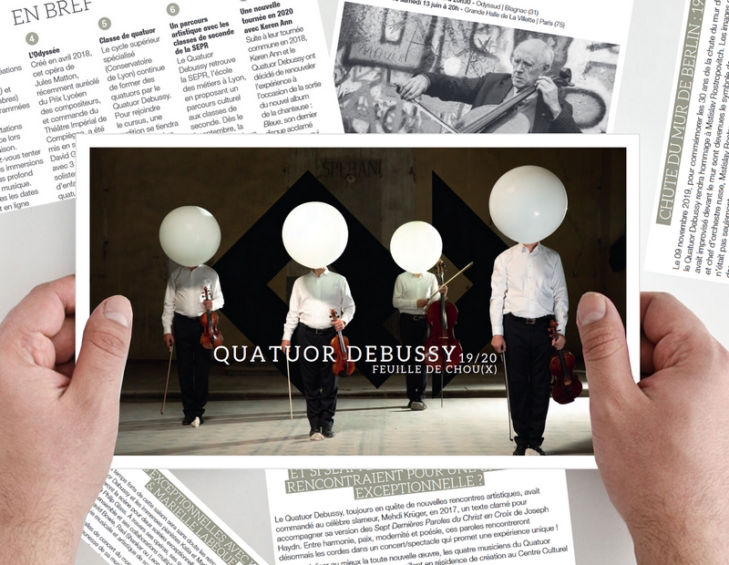 Le magazine du Quatuor Debussy disponible !