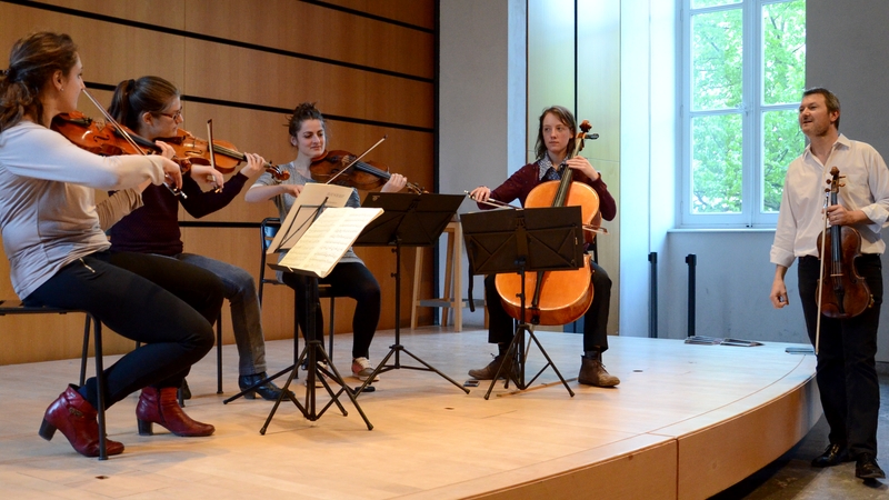 Inscriptions au cycle spécialisé de quatuor à cordes avec le Quatuor Debussy